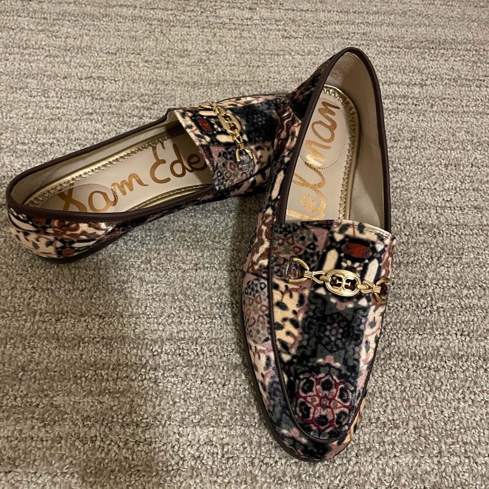 Sam Edelman Loraine Prima Bit Loafer in Ivory Multi - Size 7